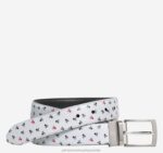 Accessory Black/Skulls XB6RX979 Johnston & Murphy Men Reversible Printed Leather Belt