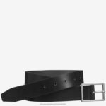 Accessory Black XB6RX1044 Johnston & Murphy Men Polished-Nickel Buckle Belt