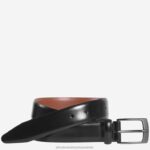 Accessory Black XB6RX1063 Johnston & Murphy Men Leather Belt