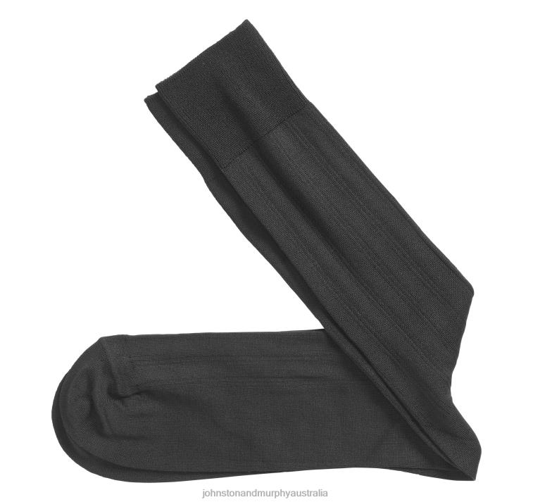accessory_black_xb6rx907_johnston_murphy_men_pima_cotton_ribbed_socks.jpg Accessory Black XB6RX907 Johnston & Murphy Men Pima Cotton Ribbed Socks - Image 1