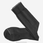Accessory Black XB6RX909 Johnston & Murphy Men First In Comfort Classic Pin Dot Socks