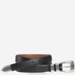 Accessory Black XB6RX998 Johnston & Murphy Men Lizard-Grain Ranger Belt