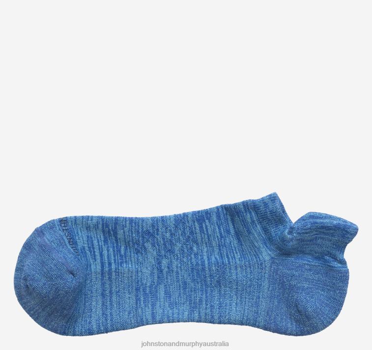Accessory Blue Space-Dye XB6RX1116 Johnston & Murphy Men First In Comfort Ankle Socks - Image 1