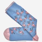 Accessory Blue XB6RX1041 Johnston & Murphy Men Flamingo Socks