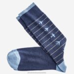 Accessory Blue XB6RX1078 Johnston & Murphy Men Airplane Socks