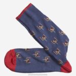 Accessory Blue XB6RX1090 Johnston & Murphy Men Football Goal Socks
