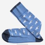 Accessory Blue XB6RX913 Johnston & Murphy Men Shark Socks