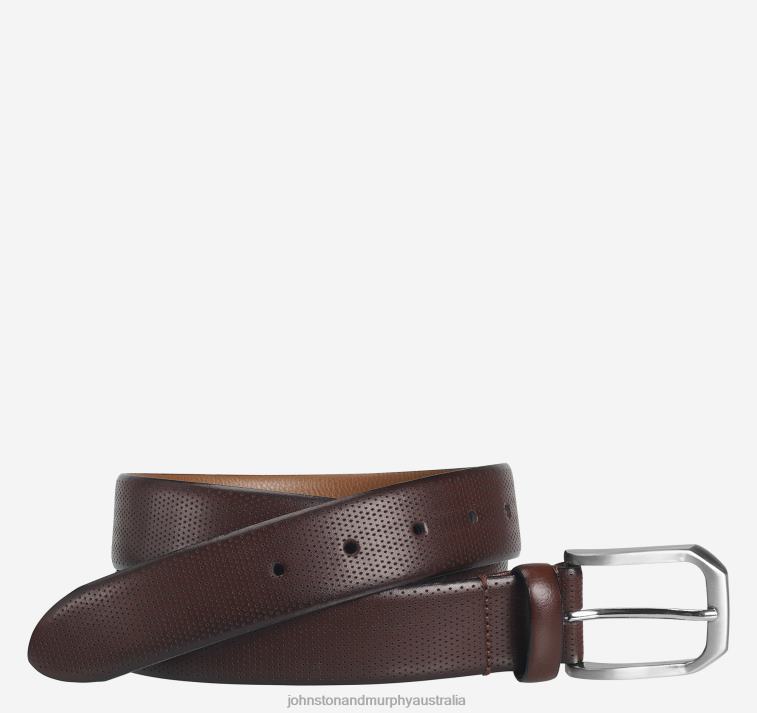 accessory_burgundy_xb6rx1032_johnston_murphy_men_micro_perf_belt.jpg Accessory Burgundy XB6RX1032 Johnston & Murphy Men Micro Perf Belt - Image 1