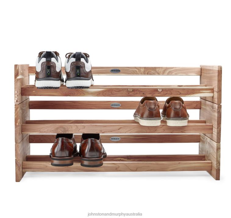 accessory_cedar_xb6rx933_johnston_murphy_unisex_stacking_shoe_rack.jpg Accessory Cedar XB6RX933 Johnston & Murphy Unisex Stacking Shoe Rack - Image 1