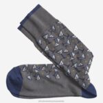 Accessory Charcoal XB6RX1096 Johnston & Murphy Men Martini Socks