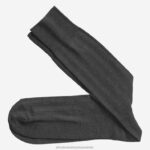 Accessory Charcoal XB6RX906 Johnston & Murphy Men Pima Cotton Ribbed Socks