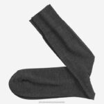 Accessory Charcoal XB6RX926 Johnston & Murphy Men Wool Ribbed Socks