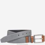 Accessory Gray Nubuck XB6RX985 Johnston & Murphy Men XC4 Sport Casual Belt