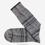 Accessory Gray Variegated Stripe XB6RX1093 Johnston & Murphy Men Heather Stripe Socks