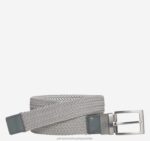 Accessory Gray/White XB6RX964 Johnston & Murphy Men Reversible Stretch-Woven Belt