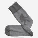 Accessory Gray XB6RX1156 Johnston & Murphy Men Striped Yeti Socks