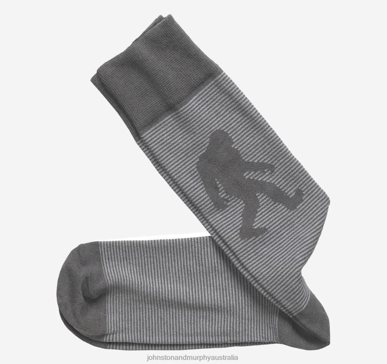 accessory_gray_xb6rx1156_johnston_murphy_men_striped_yeti_socks.jpg Accessory Gray XB6RX1156 Johnston & Murphy Men Striped Yeti Socks - Image 1