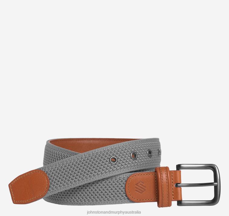accessory_gray_xb6rx1177_johnston_murphy_men_amherst_knit_belt.jpg Accessory Gray XB6RX1177 Johnston & Murphy Men Amherst Knit Belt - Image 1