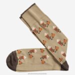 Accessory Khaki XB6RX961 Johnston & Murphy Men Pumpkin Spice Latte Socks