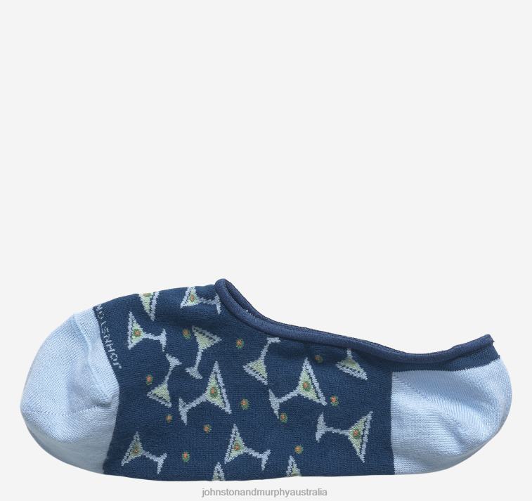 Accessory Navy Martini XB6RX1076 Johnston & Murphy Men Low-Cut Liner Socks - Image 1