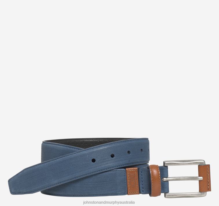 accessory_navy_nubuck_xb6rx984_johnston_murphy_men_xc4_sport_casual_belt.jpg Accessory Navy Nubuck XB6RX984 Johnston & Murphy Men XC4 Sport Casual Belt - Image 1