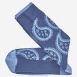 Accessory Navy XB6RX1073 Johnston & Murphy Men Paisley Socks