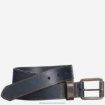 Accessory Navy XB6RX1105 Johnston & Murphy Men Contrast Stitch Belt