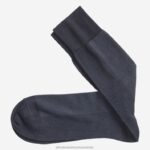 Accessory Navy XB6RX919 Johnston & Murphy Men Herringbone Panel Socks