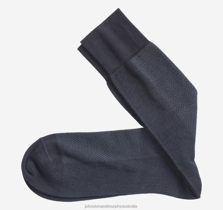 accessory_navy_xb6rx919_johnston_murphy_men_herringbone_panel_socks.jpg Accessory Navy XB6RX919 Johnston & Murphy Men Herringbone Panel Socks - Image 1