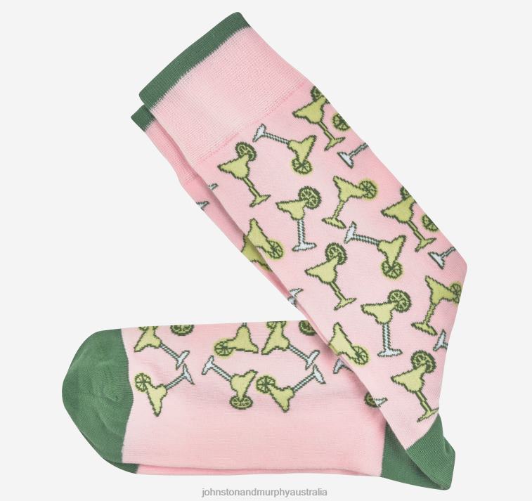 accessory_pink_xb6rx1122_johnston_murphy_men_margarita_socks.jpg Accessory Pink XB6RX1122 Johnston & Murphy Men Margarita Socks - Image 1