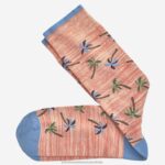 Accessory Pink XB6RX959 Johnston & Murphy Men Palm Tree Socks