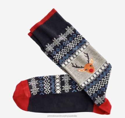 Accessory Reindeer Sweater XB6RX1010 Johnston & Murphy Men Pima Cotton Holiday-Themed Socks