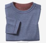 Apparel Berry/Blue XB6RX1383 Johnston & Murphy Boy Boys Reversible Solid Crewneck - Image 2