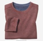 Apparel Berry/Blue XB6RX1383 Johnston & Murphy Boy Boys Reversible Solid Crewneck