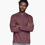 Apparel Berry/Blue XB6RX801 Johnston & Murphy Men Reversible Long-Sleeve V-Neck