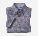 Apparel Bicycle XB6RX1400 Johnston & Murphy Boy Boys Short-Sleeve Printed Shirt