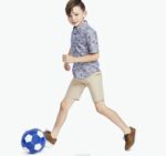 Apparel Bicycle XB6RX1400 Johnston & Murphy Boy Boys Short-Sleeve Printed Shirt - Image 4