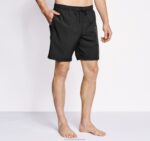 Apparel Black Solid XB6RX519 Johnston & Murphy Men Swim Shorts