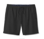 Apparel Black Solid XB6RX519 Johnston & Murphy Men Swim Shorts - Image 3