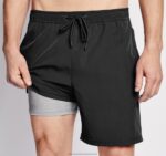 Apparel Black Solid XB6RX519 Johnston & Murphy Men Swim Shorts - Image 4