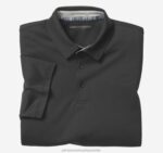 Apparel Black XB6RX500 Johnston & Murphy Men Liquid Cotton Polo