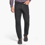 Apparel Black XB6RX560 Johnston & Murphy Men Five-Pocket Pants