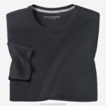 Apparel Black XB6RX720 Johnston & Murphy Men Essential Long-Sleeve Tee
