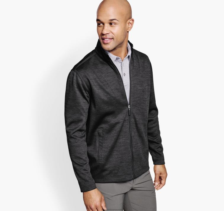 Apparel Black XB6RX763 Johnston & Murphy Men XC4 Performance Knit Full-Zip - Image 2