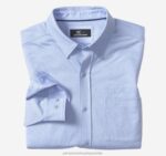 Apparel Blue Birdseye XB6RX524 Johnston & Murphy Men XC Flex Stretch Long-Sleeve Shirt