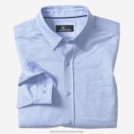 Apparel Blue Birdseye XB6RX524 Johnston & Murphy Men XC Flex Stretch Long-Sleeve Shirt