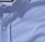 Apparel Blue Diamond Dot XB6RX586 Johnston & Murphy Men XC Flex Stretch Long-Sleeve Shirt - Image 2