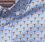 Apparel Blue Fox XB6RX1426 Johnston & Murphy Boy Boys Long-Sleeve Printed Shirt - Image 2