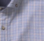 Apparel Blue Glen Plaid XB6RX761 Johnston & Murphy Men Double-Layer Long-Sleeve Shirt - Image 2