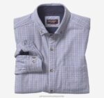 Apparel Blue Glen Plaid XB6RX761 Johnston & Murphy Men Double-Layer Long-Sleeve Shirt